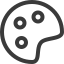 logo of a color palette