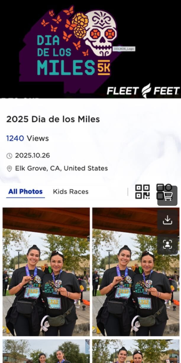 sports event photo gallery example delivered instantly