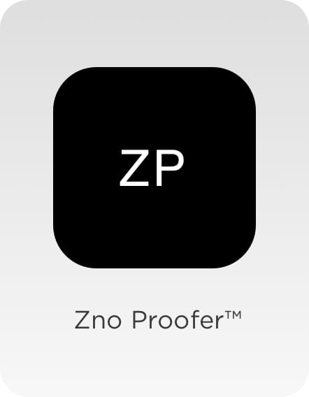 graphic showing zno proofer